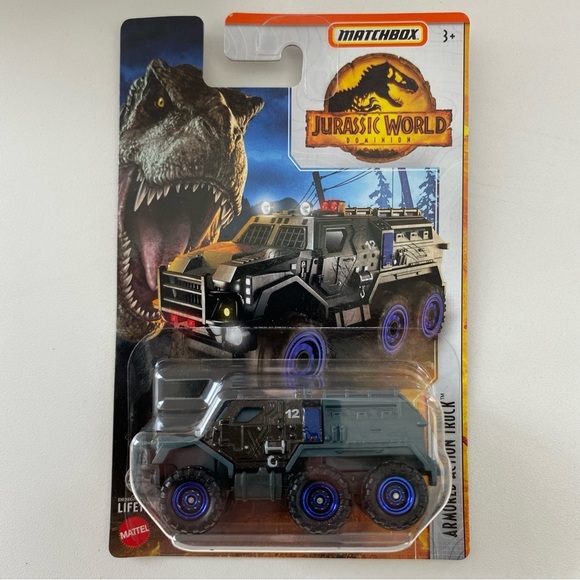 Jurassic World Matchbox ARMORED ACTION TRUCK - Picture 1 of 2